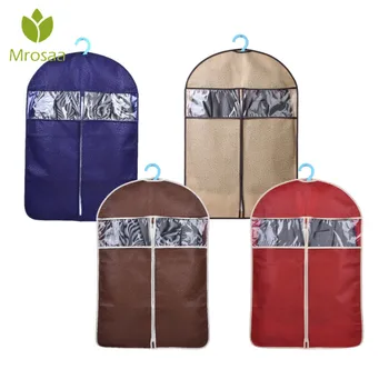 

Mrosaa Thicken Non-woven Clothes Suit dust cover Moisture Proof Organization Storage Bag dust bags Clothes Protector Case