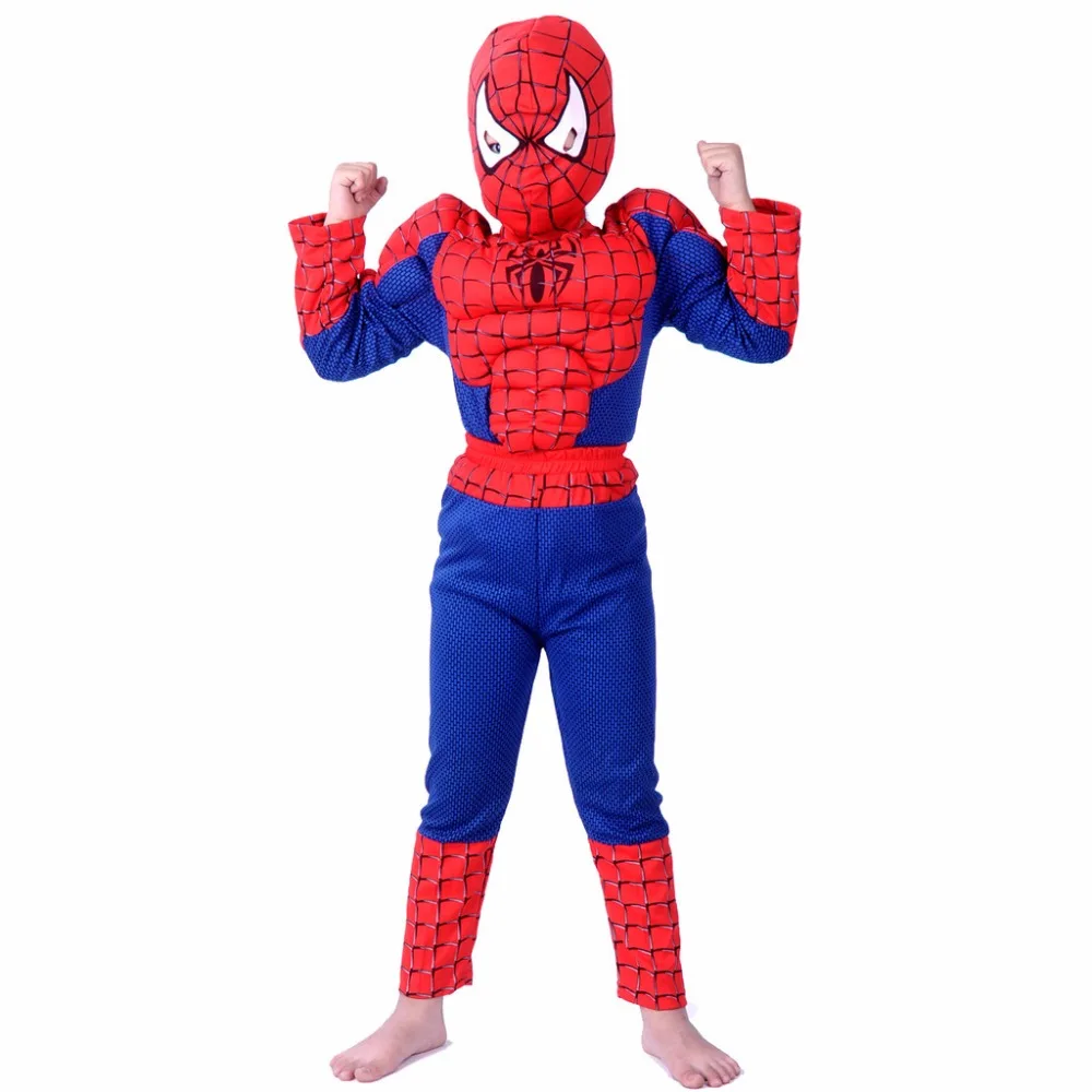 2016 anime cosplay muscle spiderman halloween costume the spider man masquerade party clohing gift for children - Halloween Muscle 2016 anime cosplay muscle spiderman halloween costume the spider man masquerade party clohing gift for children - Halloween Muscle