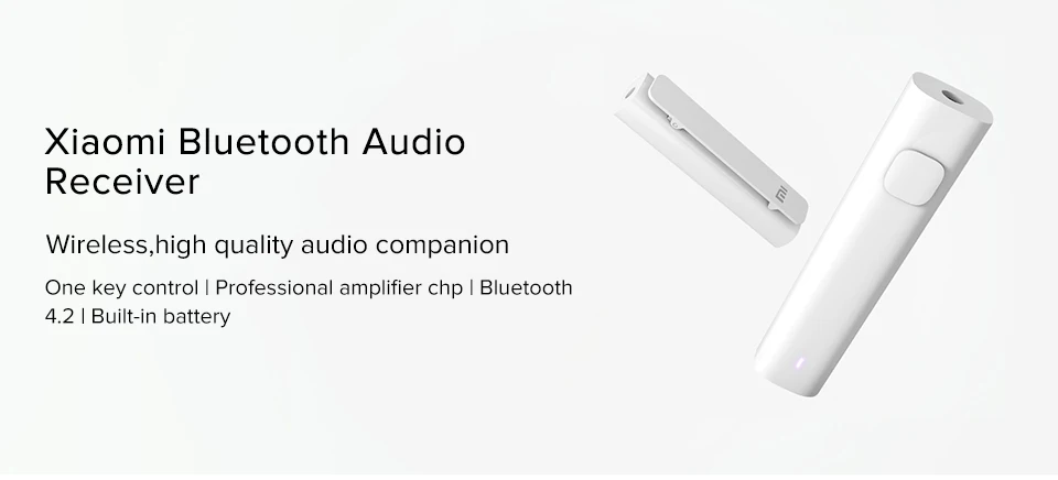 Xiaomi Bluetooth аудио приемник беспроводной адаптер Профессиональный усилитель чип Bluetooth 4,2 Встроенный аккумулятор двойное соединение