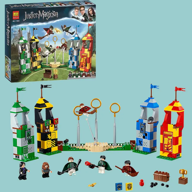 

Harri Potter Movie Quidditch Match Wizarding Sport Building Blocks Bricks Toys Compatible Legoings Gift For Kids