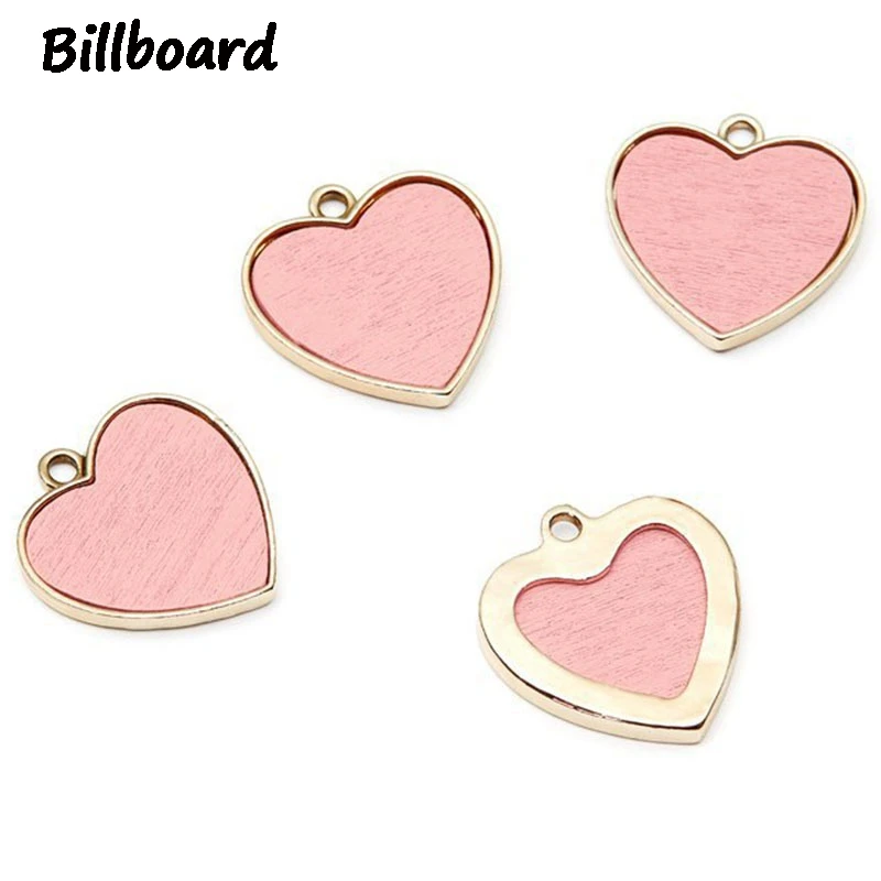 

New Design Fashion Charms for DIY Jewelry Making Zinc Alloy Metal Trendy Love Hearts Pendant 10pcs/bag