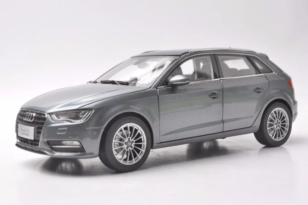 Модель литая в масштабе 1:18 для Audi A3 Sportback Grey SUV игрушечный автомобиль из сплава