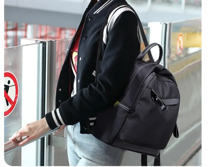 MJ Waterproof Oxford Cloth Travel Backpack Large Women Bag Female Korean Casual Bag Nylon Fashion School Bag for Teenage Girls (10)