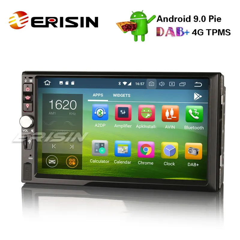 Erisin ES4841U " двойной Din Android 9,0 Авторадио DAB+ gps Bluetooth WiFi TDT Радио RDS USB Navi