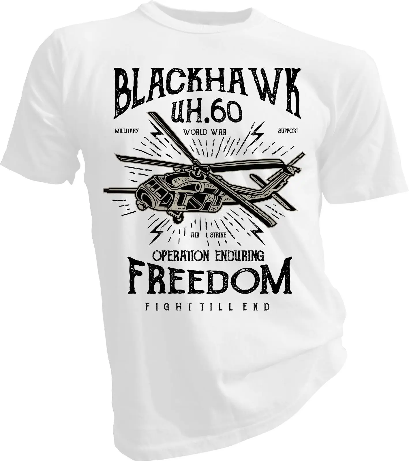 2019 Новая модная мужская футболка Black Hawk UH60 военная вертолет США взрослая унисекс &