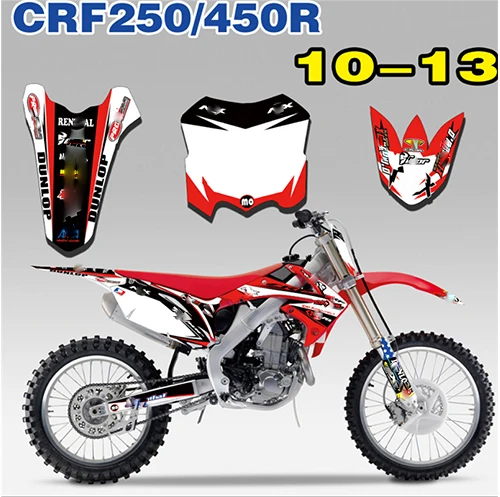 Для Honda CRF250 CRF 250 2010 2011 2012 2013 CRF450 450 2009 полный наклейки DIY номер личность Переводные