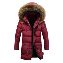 2017 neue Winterjacke Männer Baumwolle Gepolsterte Lange Dicke Warme Casual Mit Kapuze Männliche Jacke Mantel Größe M-3XL 135wy