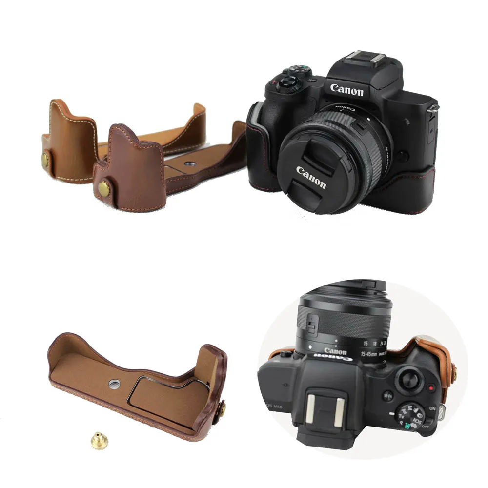 canon m50 leather case