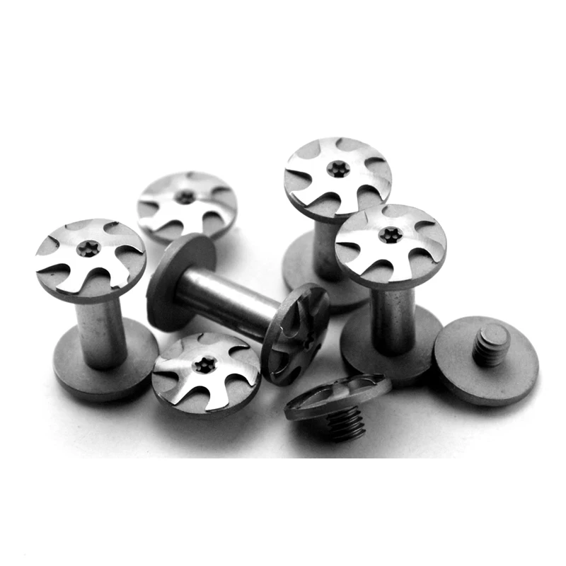 Buy 10pcs Hot Wheel pattern inner hexagon Handmade Knife Handle rivet screw