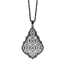 Big Water Drop Filigree Pendant Necklace Women Gift Fashion Jewelry Wholesale