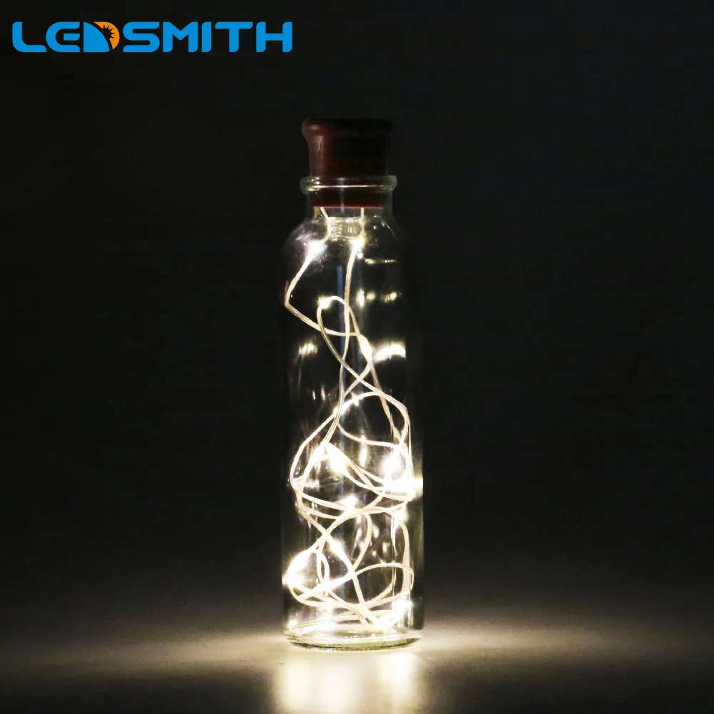 

1M 10leds Cap Light LED String with Silicon Bottle Stopper for Glass Craft Bottle Fairy Valentines Wedding Decoration Lamp Party
