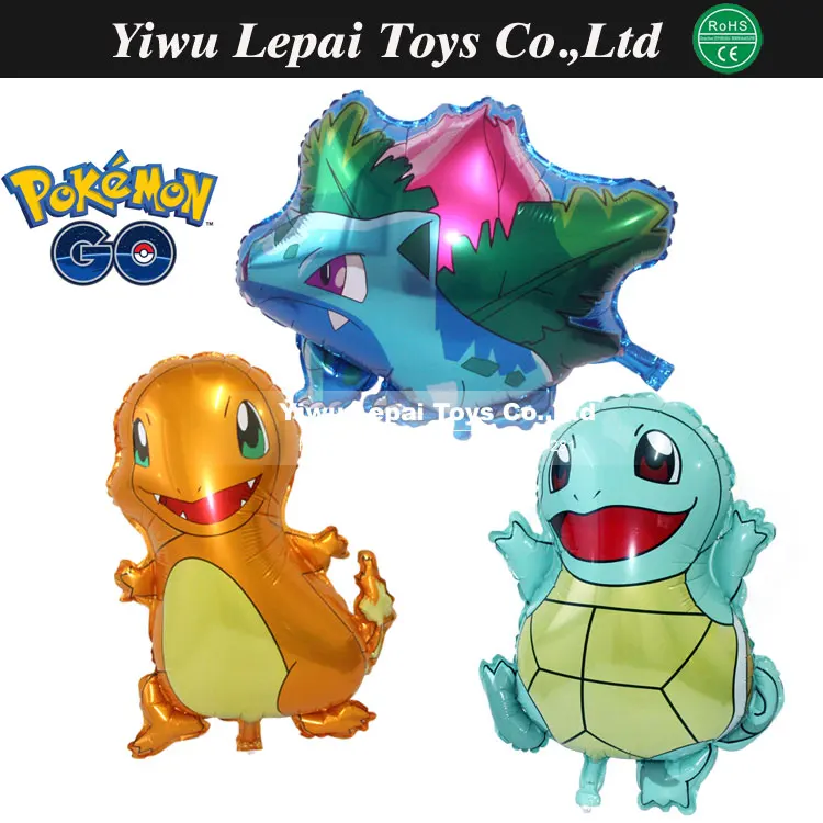 New arrive 5pcs/lot Pokemon Go Foil balloons cartoon Squirtle