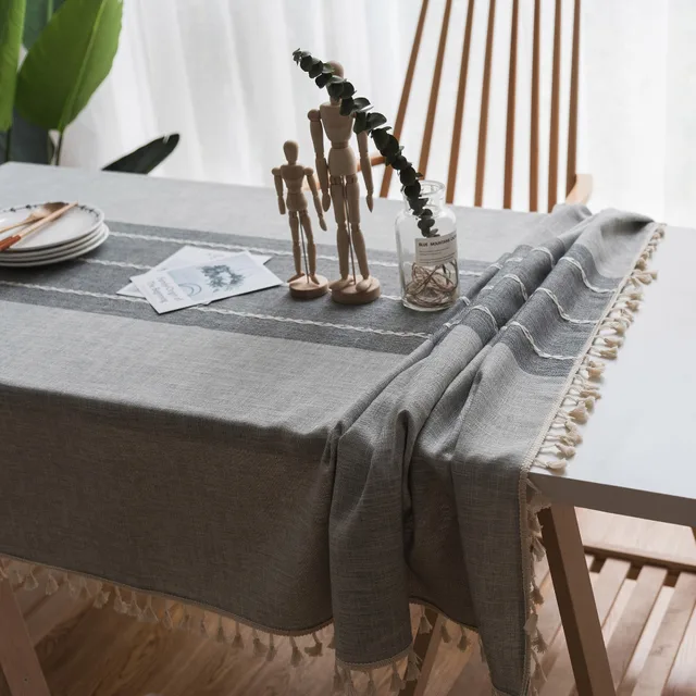 Gray Rectangular Table Cloth Linen Tel Decorative Tablecloths In Gray Rectangular Table Cloth Linen Tel Decorative Tablecloths In The Kitchen Modern Splice Cover Wedding