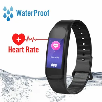 

C1 Plus Smart Wristband Color Screen Bluetooth Step Counter Heart Rate Monitoring Sports Smart Wristband
