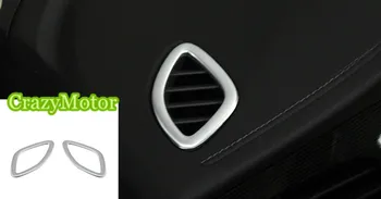 

For Opel Astra K 2015 2016 2017 Left hand drive ABS Interior Upper Air Condition Vent Outlet Cover Trim 2pcs/set