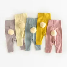 Одежда для новорожденных штаны для маленьких мальчиков и девочек эластичные однотонные Повседневные детские штаны осенне-зимние леггинсы для маленьких девочек от 0 до 24 месяцев