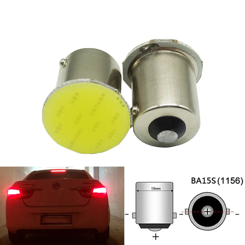 1x P21W 1157 Bay15d 1156 BA15S светодиодный указатель поворота COB автомобильный светильник