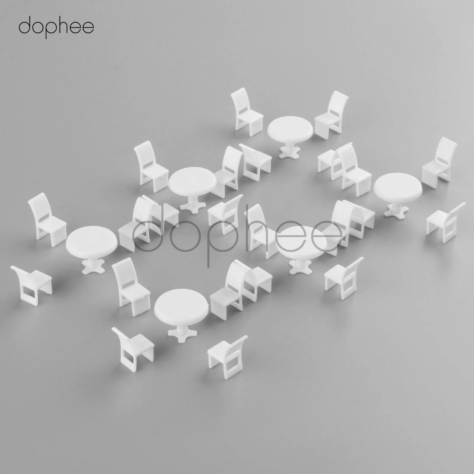 dophee 10 sets White Round Dining Table Chair Settee Railway Model 1:50 model building kit railway modeling dophee 10 sets White Round Dining Table Chair Settee Railway Model 1:50 model building kit railway modeling