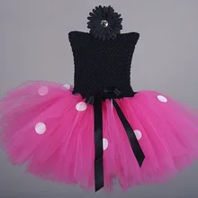 

Baby Knee Length Mouse Dot Dress Girls Clothes Polka Dot Sleeveless Tutu Dress Pageant Birthday Party Carnival Princess Costumes
