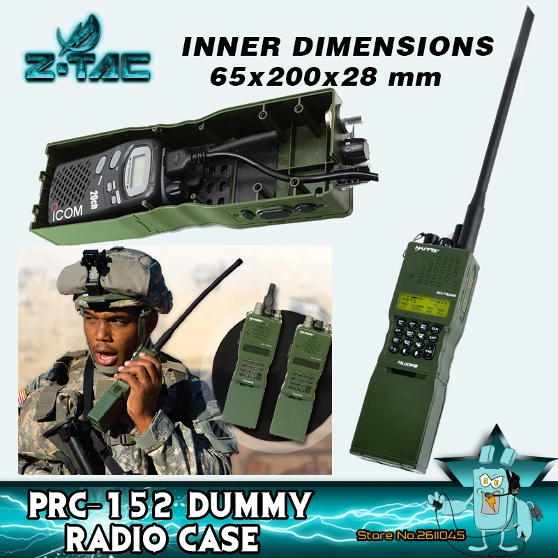 

Z tactical zAN/ prc-152 Dummy Radio Case PRC 152 Talkie Walkie Case NO function Dummy Airsoft T Wireless for Hunting Sport Z020