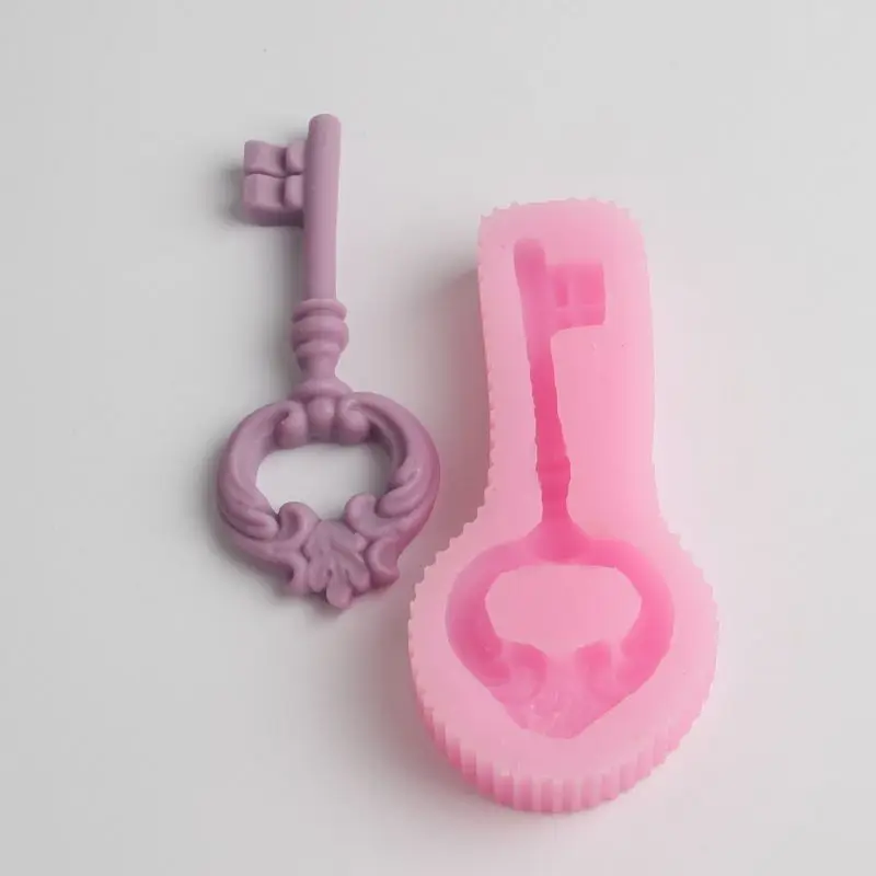 Resin key silicone Mould Fondant Sugar Chocolate Cake Decoration Ceramic Clay Craft Mold