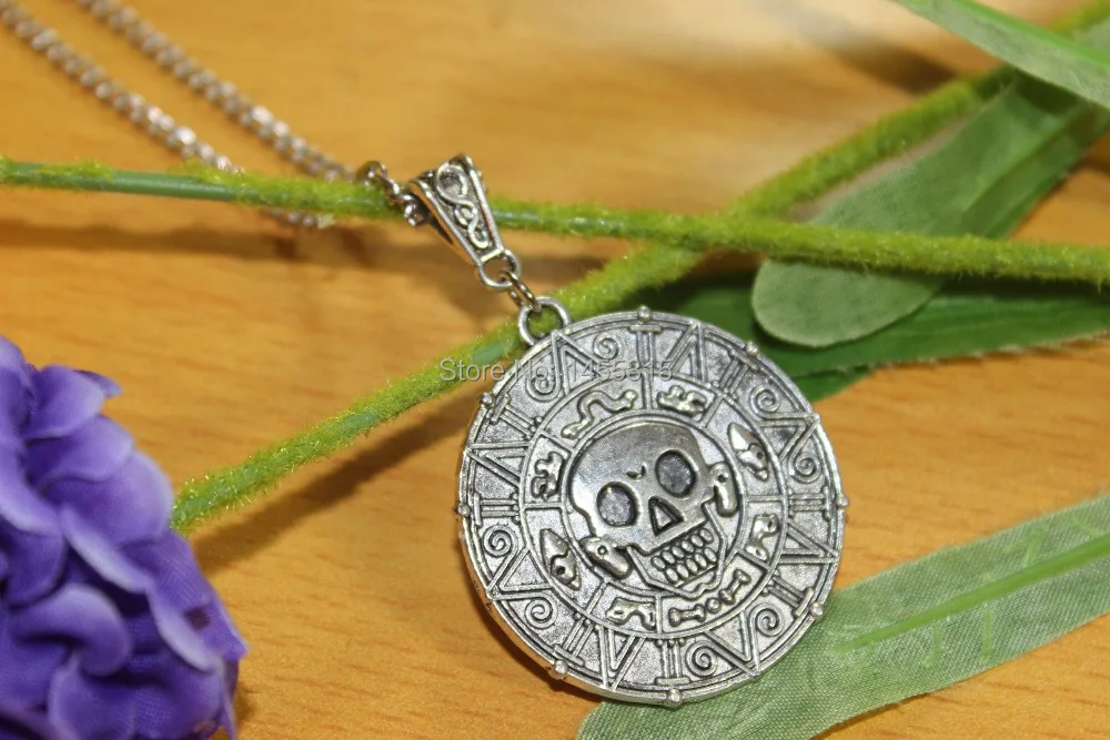 Pirates of the Caribbean Coin Pendant Necklace-Cursed Pirate Doubloon Necklace | Украшения и аксессуары