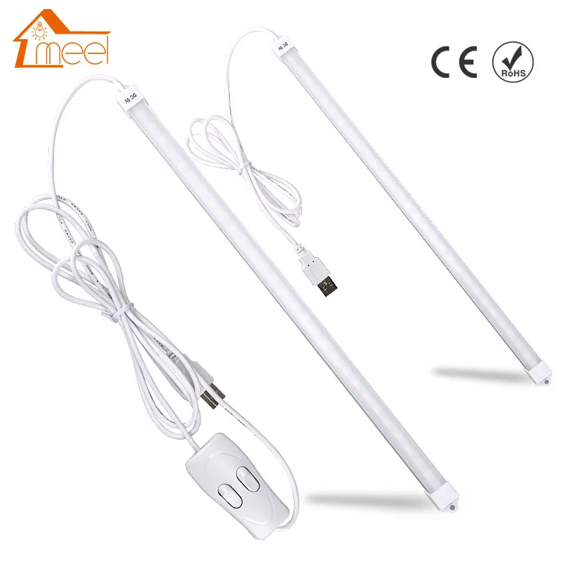 DC5V Светодиодная трубка USB настольная лампа 2835 SMD жесткая полоса света для