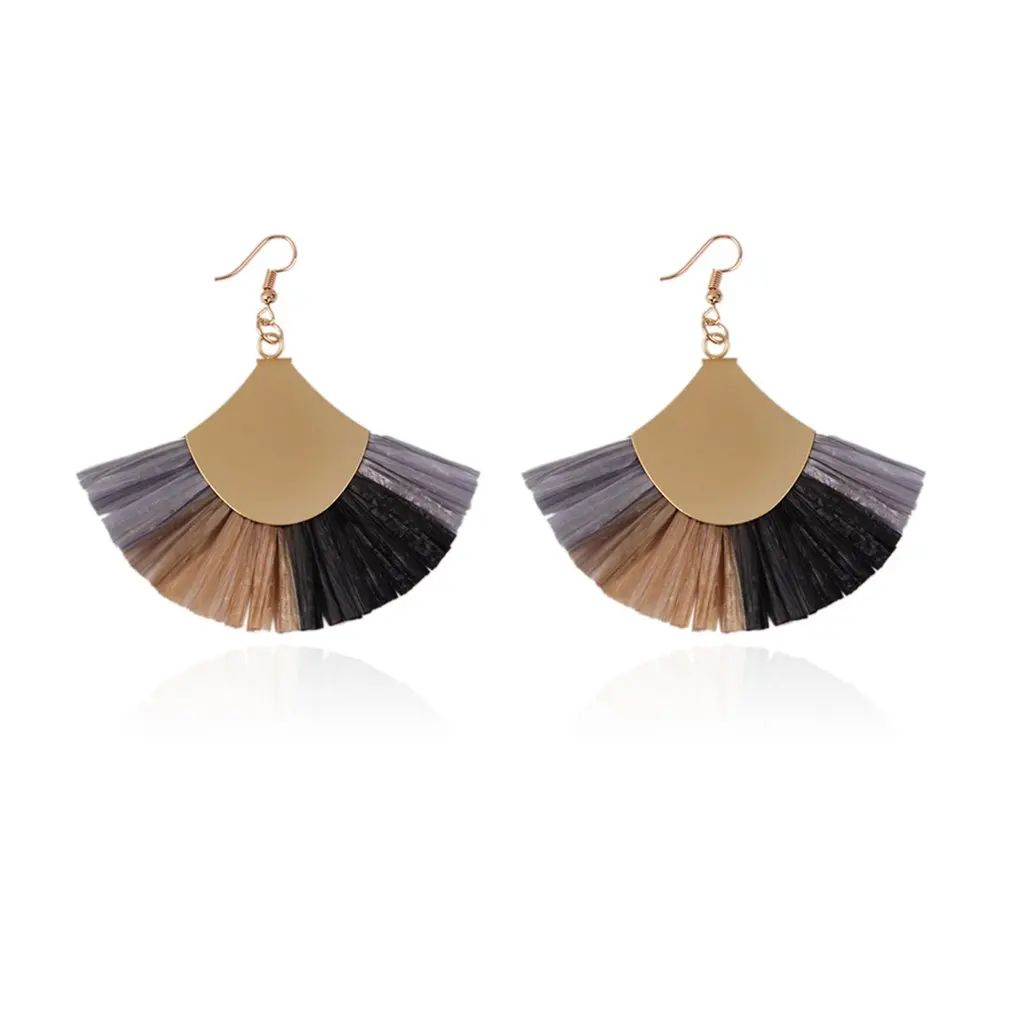 Buy drop Fan Shaped Earrings Fashion Trendy