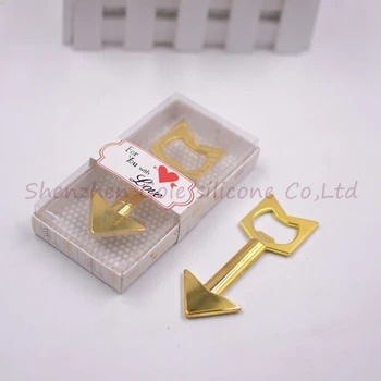 

200pcs/lot "An arrow through a heart" Beer Bottle Opener Personality Western Wedding Gift