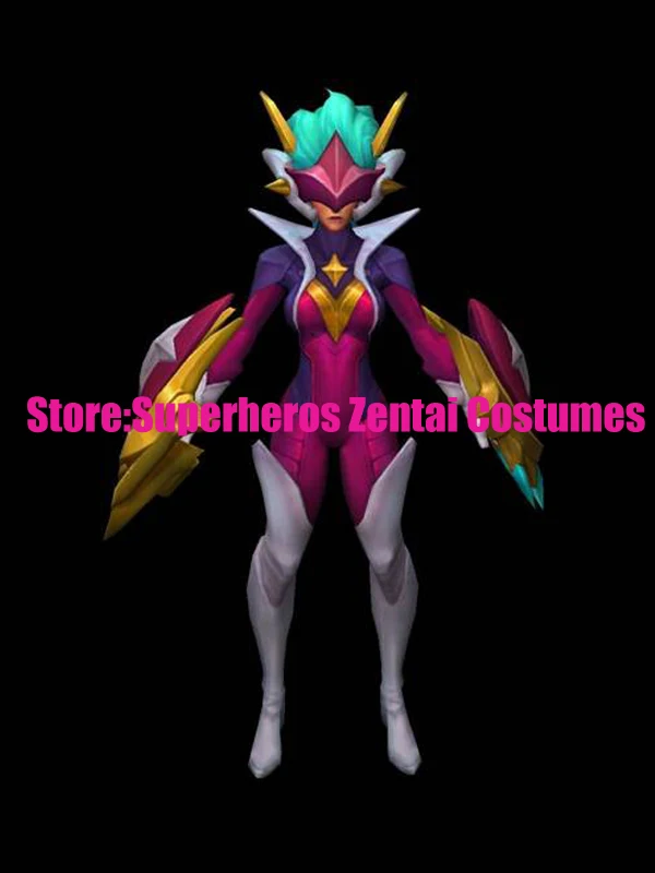 

3D Print Super Galaxy Shyvana Cosplay Costume LOL Game Lycra Spandex Zentai Catsuit The Half-Dragon Shyvana Undersuit Bodysuit