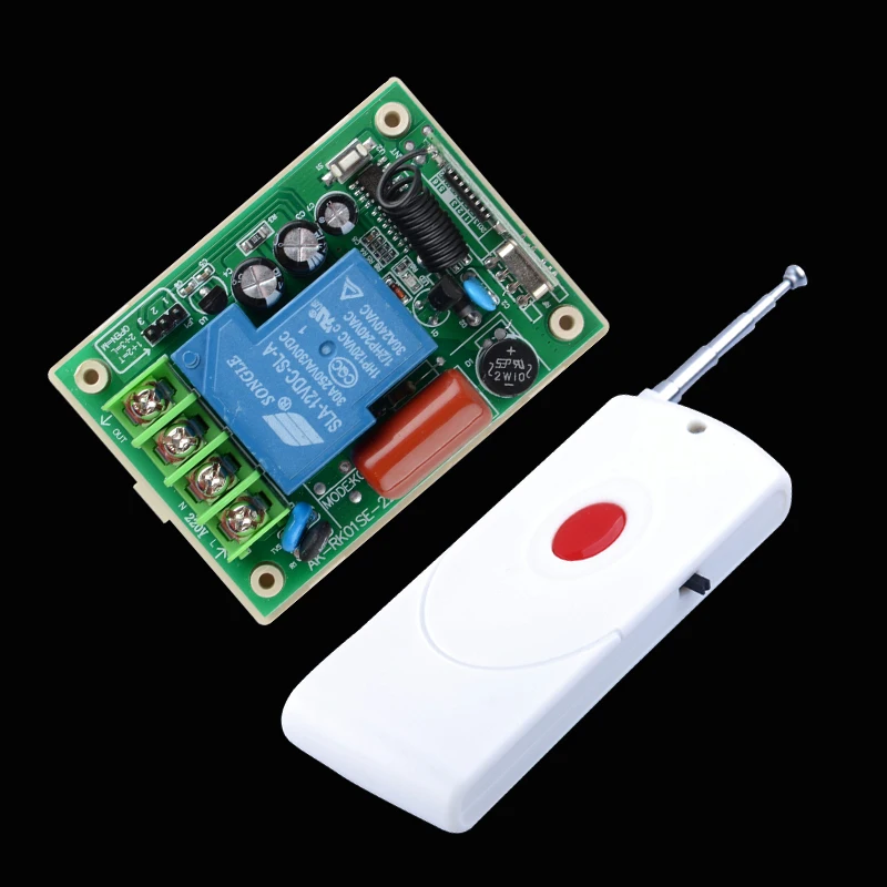 

AC 220V 30A Relay Remote Control Switch Lights Lighting Remote Switch LED Lamp Power Remote ON OFF Controller 315/433 Long Range