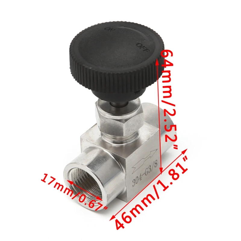 Stainless Steel Flow Control Shut off Needle Valve