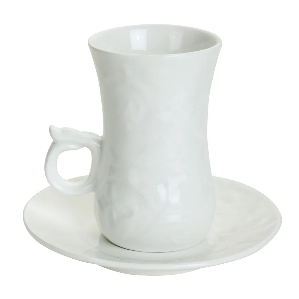 Тиснение чашки кофе чашка блюдце кофейные чашки для Эспрессо кружки и блюдце набор
