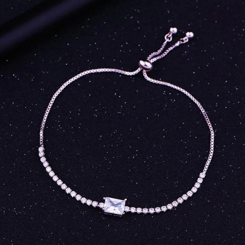 

WIN-B Luxurious Crystal Bracelets Adjustable Infinity Pulseras Mujer Charms bracelet manchette Women Fashion Women Bridal