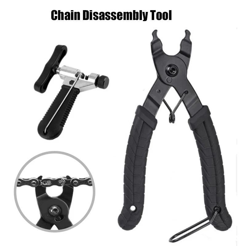 

Multifunctional Bike Chain Breaker Pliers Chain Ruler Type Mechanic Repair Kit ASD88