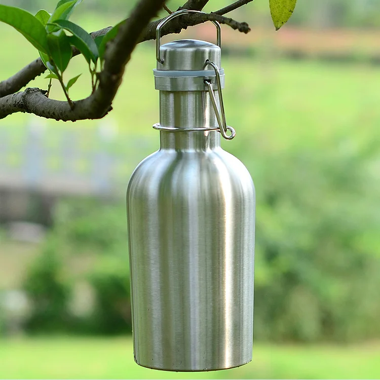 2L 64OZ Stainless steel Vacuum Double Wall Insulated Beer Growler beer bottle home brew (5)