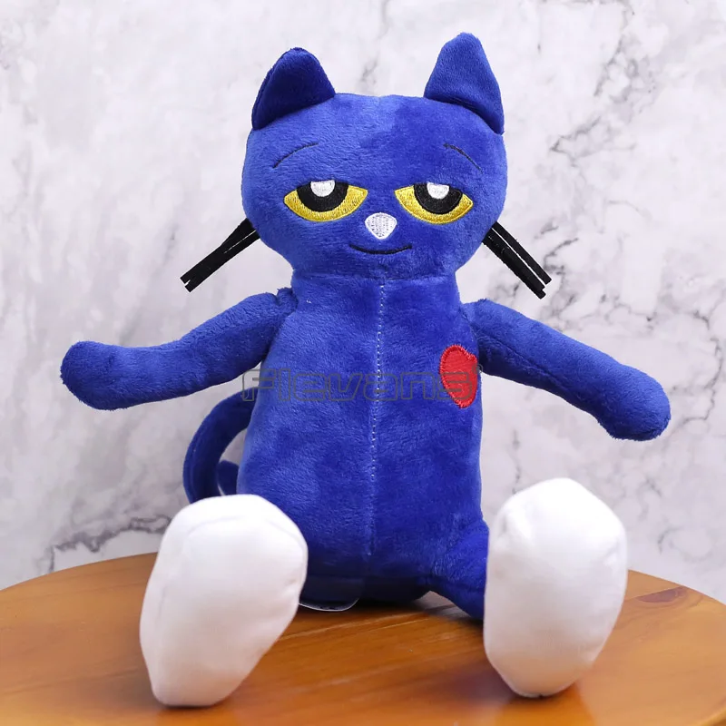 Cartoon Kawaii Pete The Cat Plush Toy Soft Stuffed Animal Doll 20cmin
