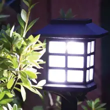 2 шт. водонепроницаемый Солнечный светодиодный светильник в форме дома для украшения сада