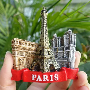

France Magnetic Fridge Magnets Refrigerator Sticker Paris Eiffel Tower Home Decoration Accessories Magnetic Paste Arts/Crafts