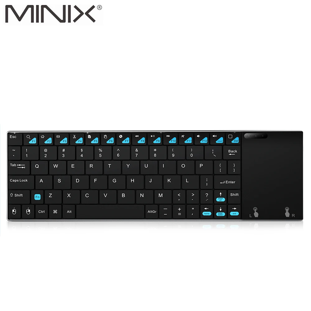 Оригинальная беспроводная клавиатура MINIX NEO K2 с крышкой из нержавеющей стали и