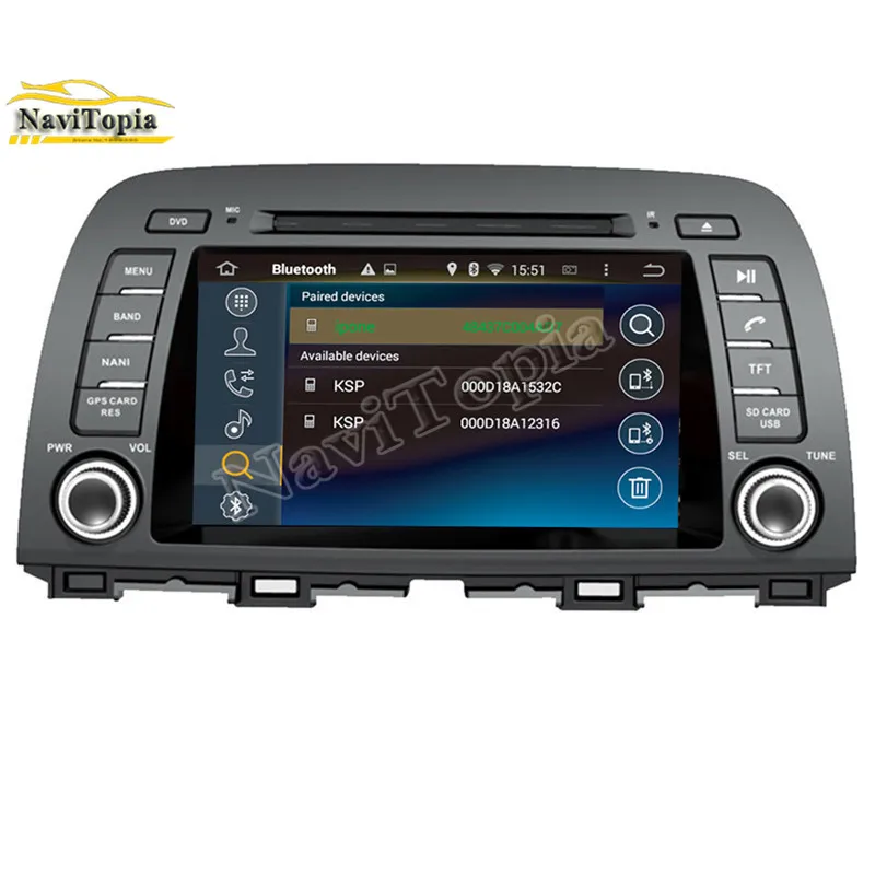 Best NAVITOPIA 4G RAM 32G ROM Octa Core Android 9.0 Car DVD Player GPS for Mazda CX-5 2012-/for Mazda 6 Third generation GJ 2012- 5