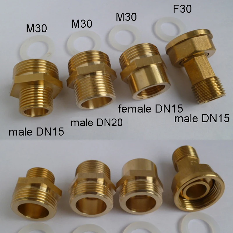 1 шт. завод M30 газовый стол латунные трубы фитинги медный кран адаптер к аэратору для мужчин и женщин G1/" M32 G3/4"