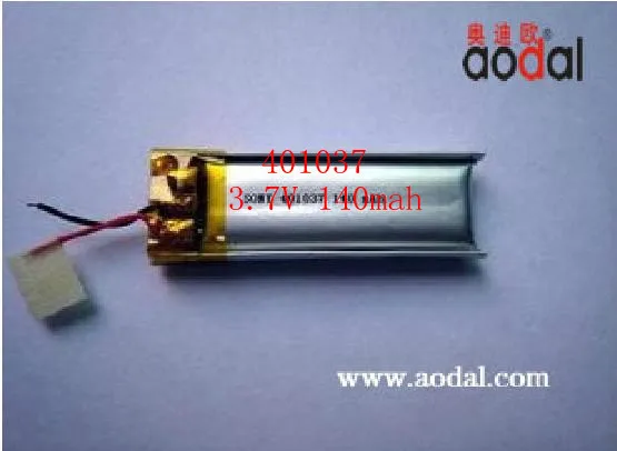 

Size 401037 3.7V 140mah Lithium polymer Battery With Protection Board For Bluetooth MP3 MP4 GPS Digital Products Free Shipping