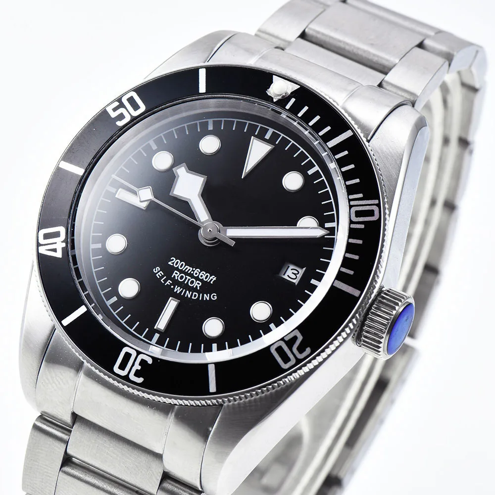 Мужские автоматические часы с календарем, водонепроницаемые механические наручные часы для плавания, роскошные часы, лучший бренд Masculino Reloj hombre