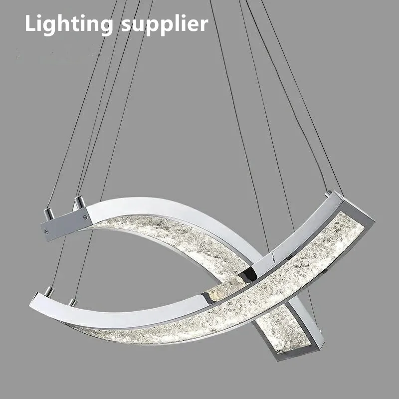 

odern LED Crystal Pendant Light for Restaurant Garment Shop Living room Bedroom Dining room Hotel Pendant Lamps Led Lamp