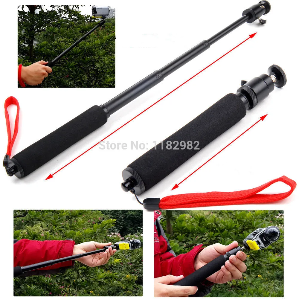 Action Cameras Monopod Tripod Waterproof Handheld Monopod Selfie for SONY Cam HDR AS20 AS15 AS100V AS30V