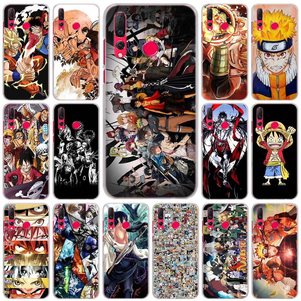 

saitama luffy goku naruto natsu Cases Cover for Huawei Nova 3 3i 3e 4 Mate 10 20 Lite P20 Lite Hard PC Plastic Phone Cases