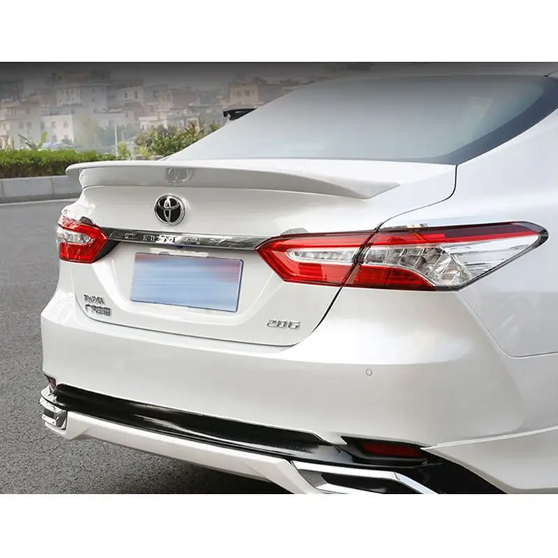 

Car Styling ABS Material Spoiler Lacquer with paint Auto Decoration External Decoration For Toyota New Camry TRD style 2018