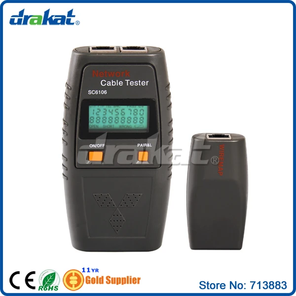 RJ45 LCD Network Cable Tester