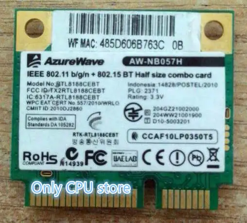 Realtek RTL8188CEBT AW-NB057H MINI PCI-E Wifi 150 Мбит/с Карта | Компьютеры и офис